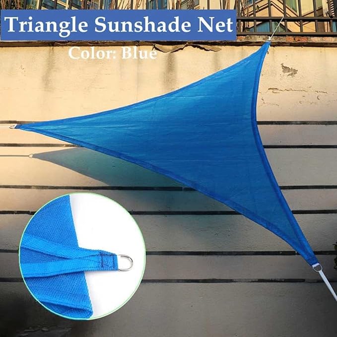 Voile d'ombrage triangle 3 x 3 x 3 m Bleu
