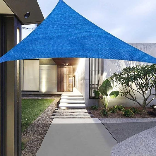 Voile d'ombrage triangle 3 x 3 x 3 m Bleu